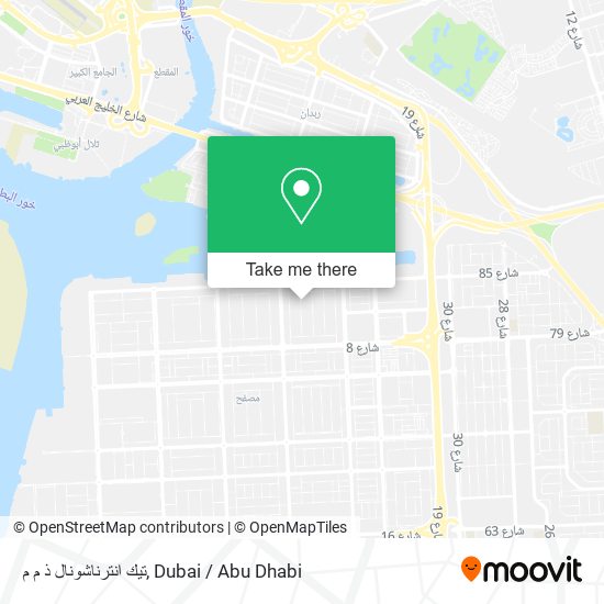 تيك انترناشونال ذ م م map