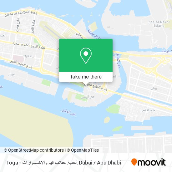 Toga - أحذية, حقائب اليد والاكسسوارات map