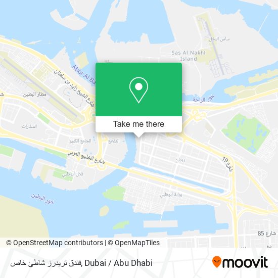 فندق تريدرز شاطئ خاص map