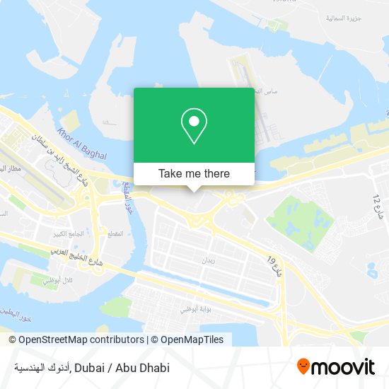 أدنوك الهندسية map