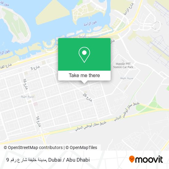 مدينة خليفة شارع رقم 9 map