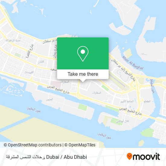 رحلات الشمس المشرقة map