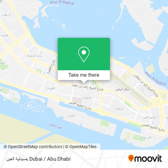 صيدلية العين map