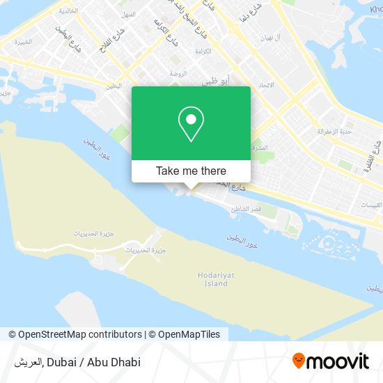 العريش map