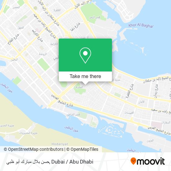 حسن بلال مبارك أبو ظبي map