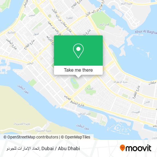 اتحاد الإمارات للجودو map