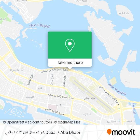 شركة حائل نقل اثاث ابوظبي map