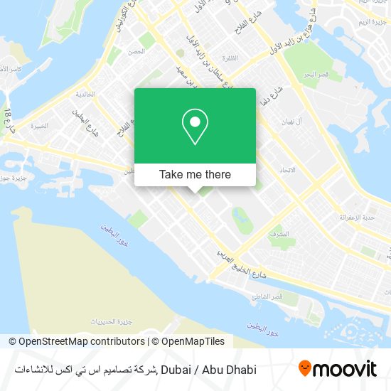 شركة تصاميم اس تي اكس للانشاءات map