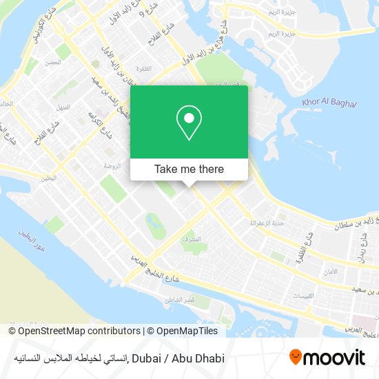 انساتي لخياطه الملابس النسائيه map
