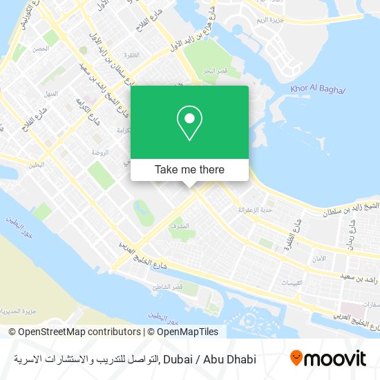 التواصل للتدريب والاستشارات الاسرية map