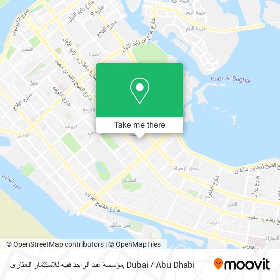 مؤسسة عبد الواحد فقيه للاستثمار العقارى map