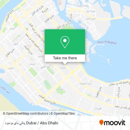 باتي باي بودبود map