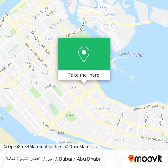 ار جى ار ادفانس للتجارة العامة map