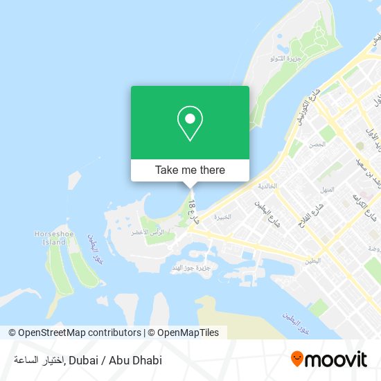 اختيار الساعة map