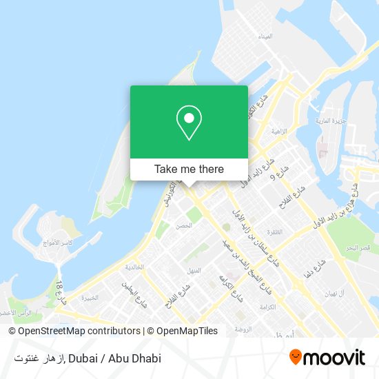 ازهار غنتوت map