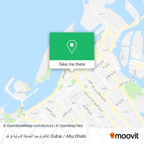 التكنولوجيا الحديثة الدولية فزكو map