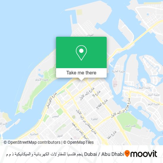 نجم فلنسيا للمقاولات الكهربائية والميكانيكية ذ م م map