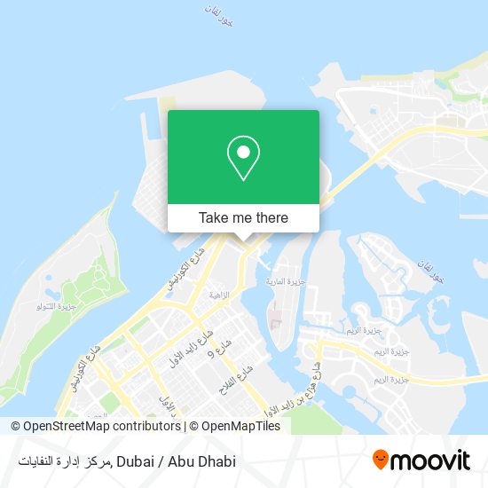 مركز إدارة النفايات map