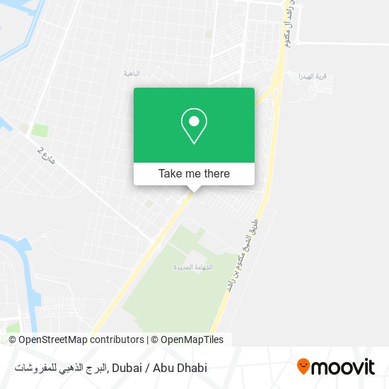 البرج الذهبي للمفروشات map