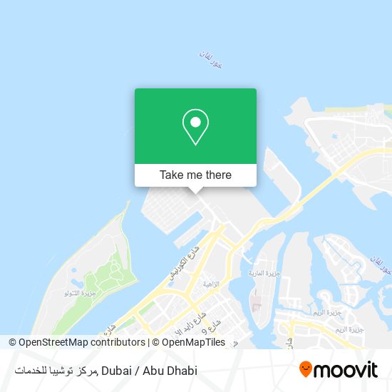 مركز توشيبا للخدمات map