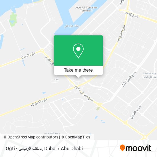 Ogti - المكتب الرئيسي map