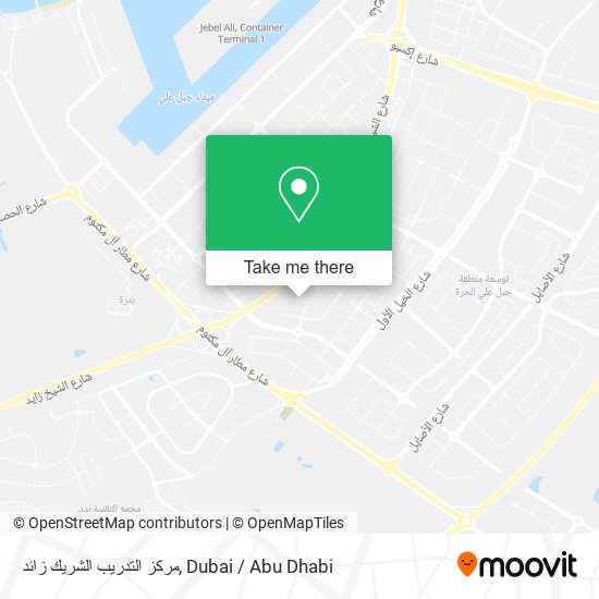 مركز التدريب الشريك زائد map