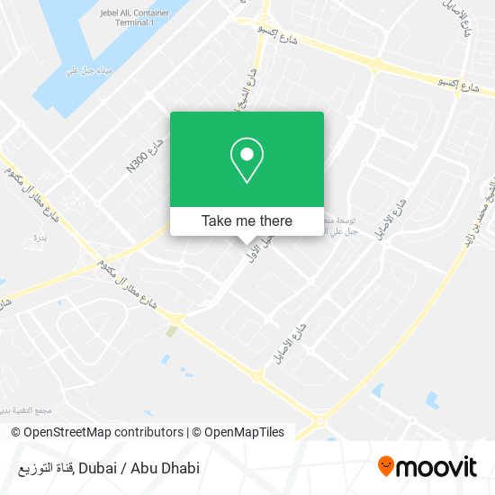 قناة التوزيع map