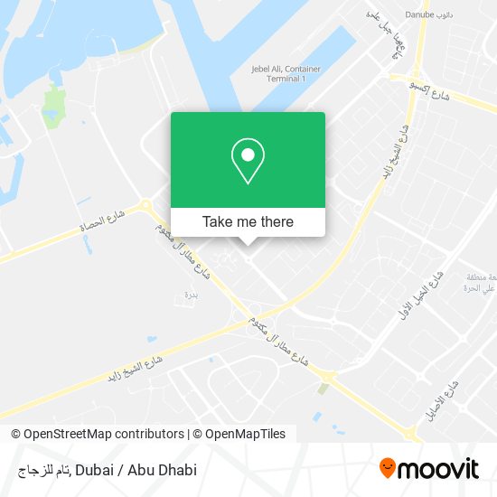 تام للزجاج map