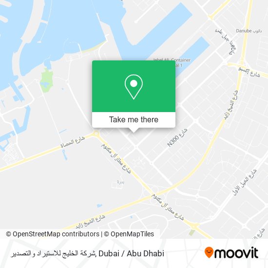 شركة الخليج للاستيراد والتصدير map