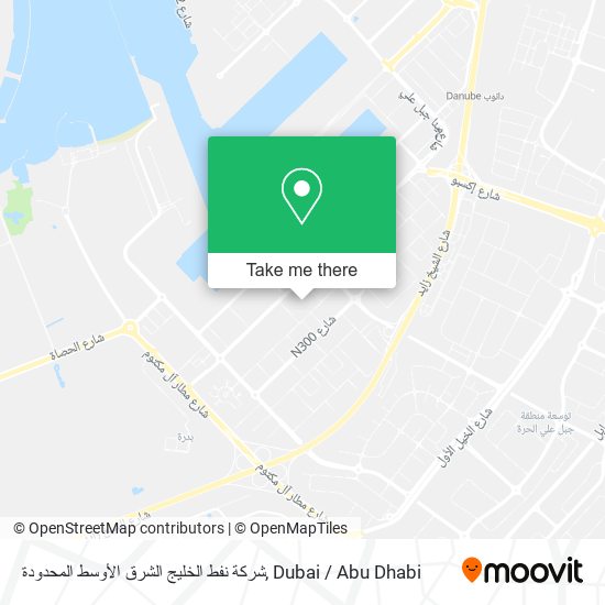 شركة نفط الخليج الشرق الأوسط المحدودة map