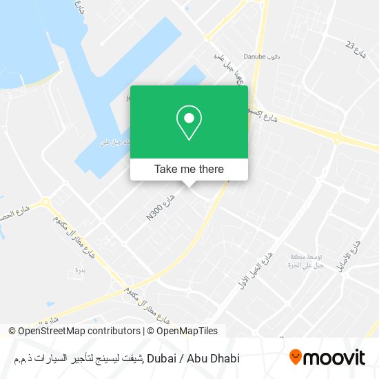 شيفت ليسينج لتأجير السيارات ذ.م.م map