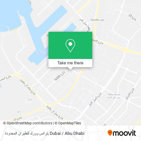 ترانس وورلد للطيران المحدودة map