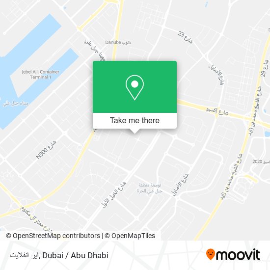 اير انفلايت map