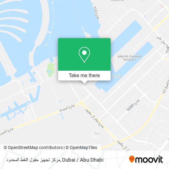 مركز تجهيز حقول النفط المحدود map