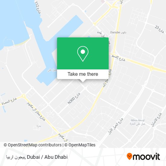 بيجون اربيا map