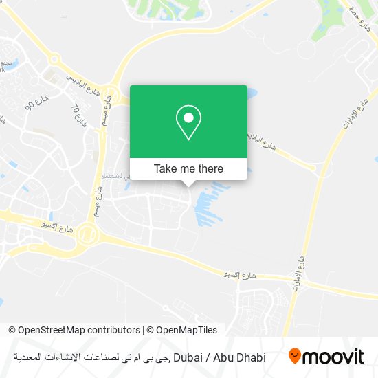 جى بى ام تى لصناعات الانشاءات المعندية map