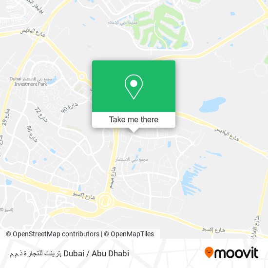 ترينت للتجارة ذ.م.م map