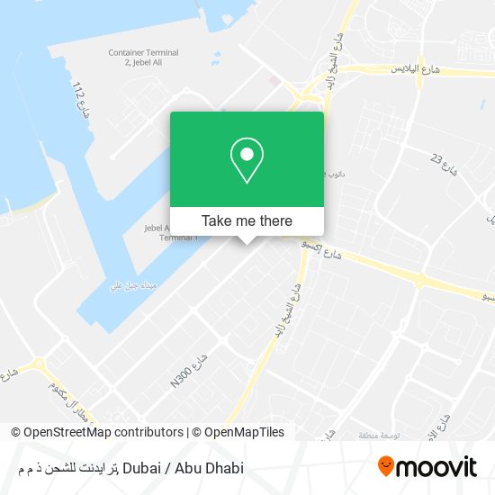 ترايدنت للشحن ذ م م map