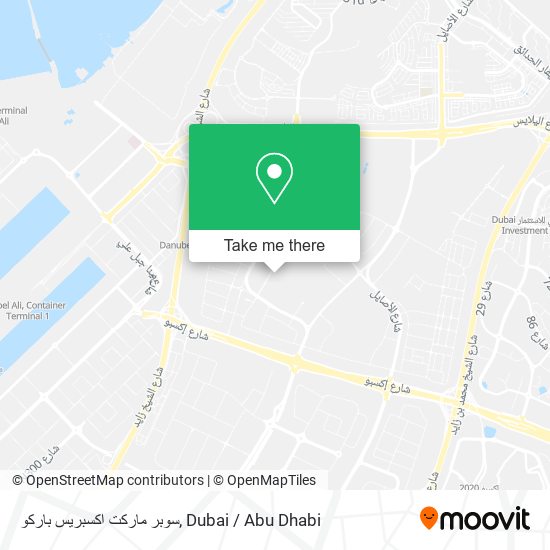 سوبر ماركت اكسبريس باركو map