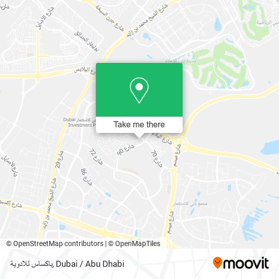 باكساس للادوية map