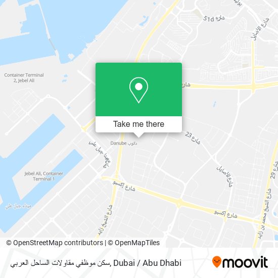 سكن موظفي مقاولات الساحل العربي map