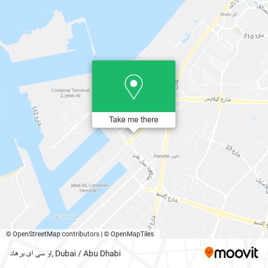 او سى اى برهاد map