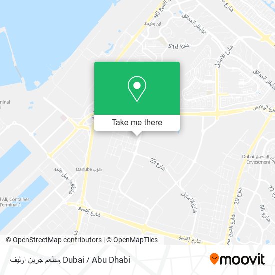 مطعم جرين اوليف map