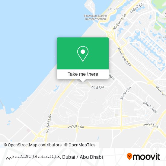 عناية لخدمات ادارة المنشآت ذ.م.م map