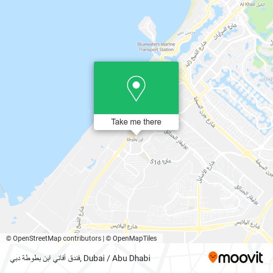 فندق أفاني ابن بطوطة دبي map