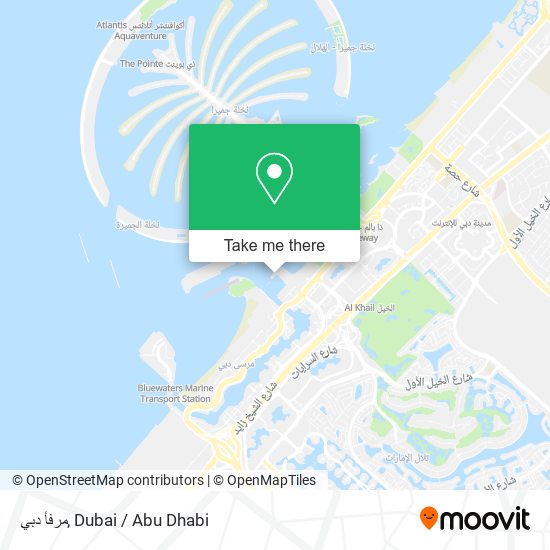 مرفأ دبي map