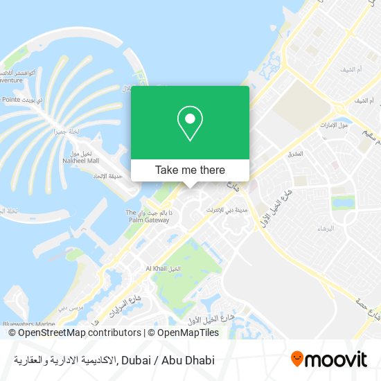الاكاديمية الادارية والعقارية map