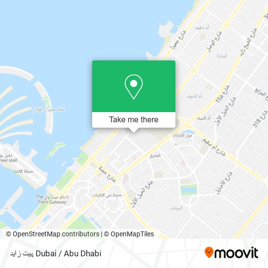 بيت زايد map