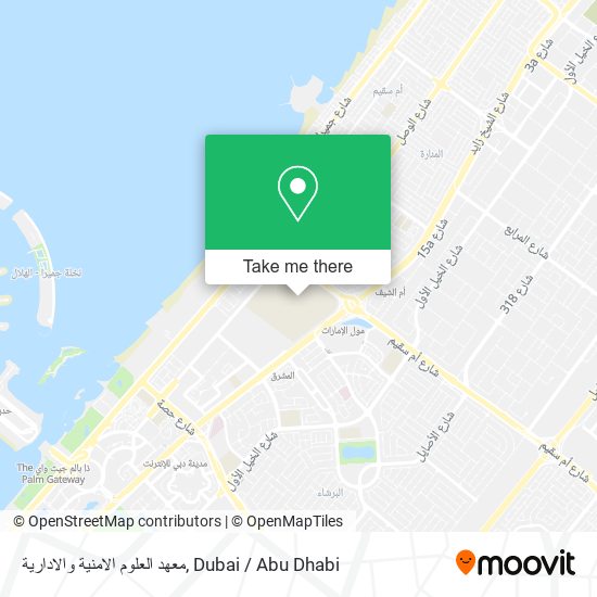 معهد العلوم الامنية والادارية map