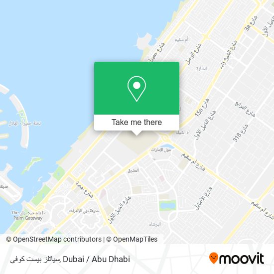 سياتلز بيست كوفى map